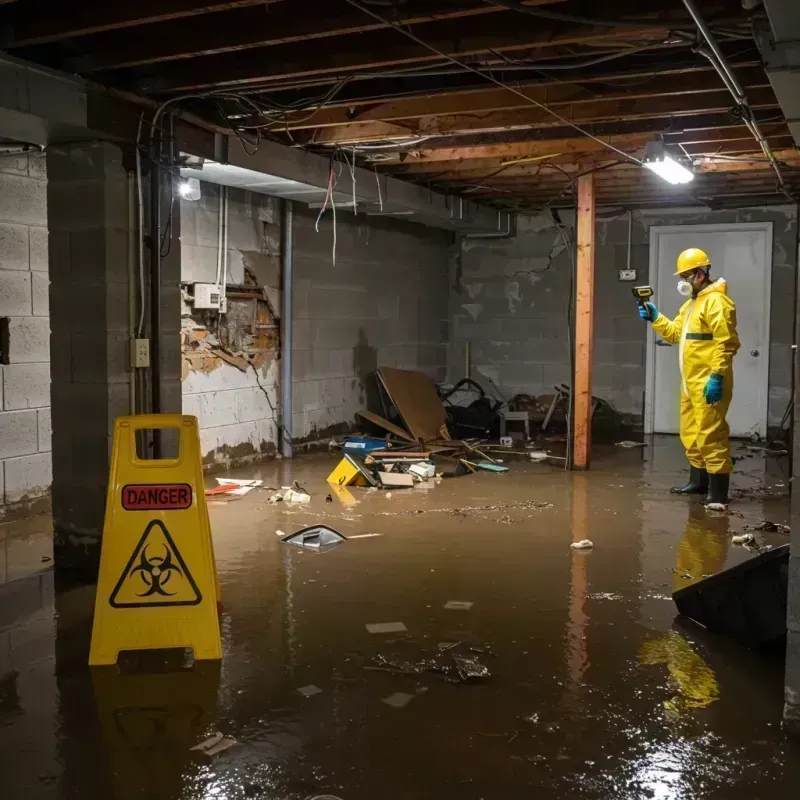 Flooded Basement Electrical Hazard in Deep River Center, CT Property